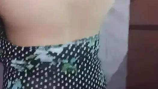 POV Doggy Style Fucking in Her Flower Dress