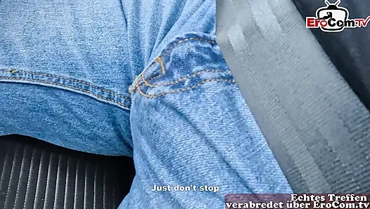 German Squirt Queen picked up at the train station by the user and fucked without a condom