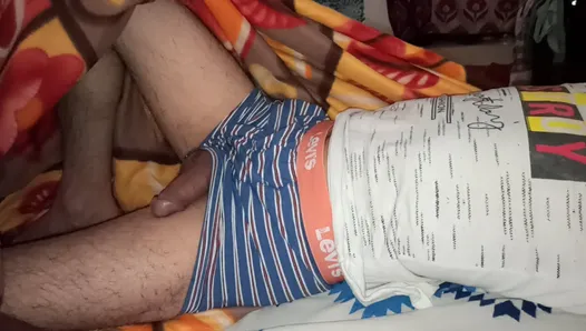 Wow First time i touch my stepbrother cock penis by underwear