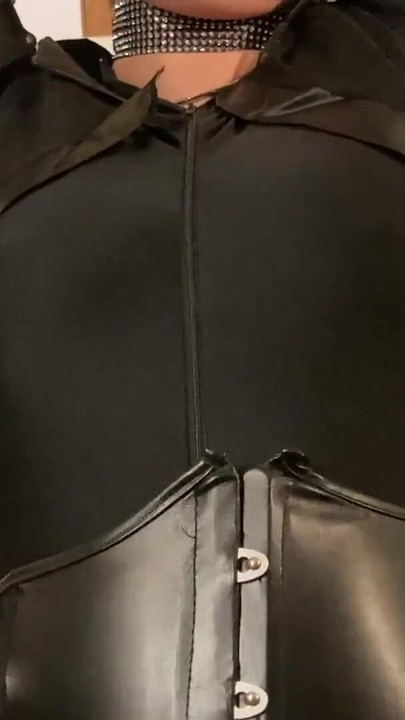Unforgettable moment from "Spandex, Nylons, Heels Pissing and Masturbation Bondage"