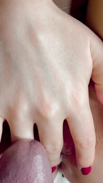 Key moment from "Love to rub his cum while he fucks me!"