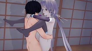 Luo Tianyi Hentai sexo vocalóide mmd 3D purple eyes color edit Smixix