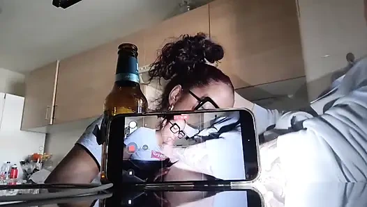 I teach the Cuban woman to drive and she in return sucks it