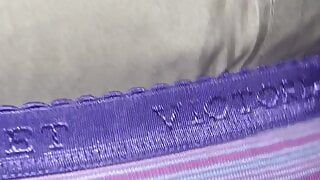 Vintage à rayures violettes vs coton