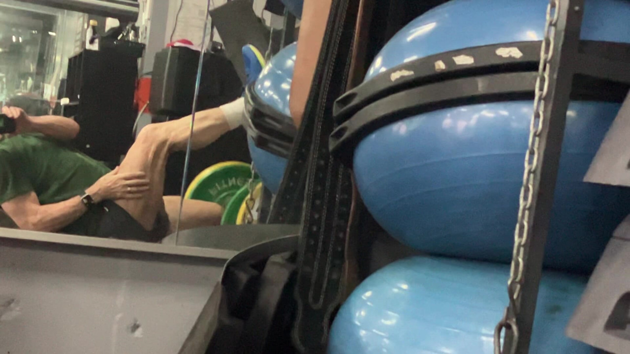 A leg workout at the gym, feels great to get near that max limit