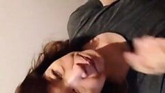 50 Year Old Japanese Fuck Mate Gives a Blowjob