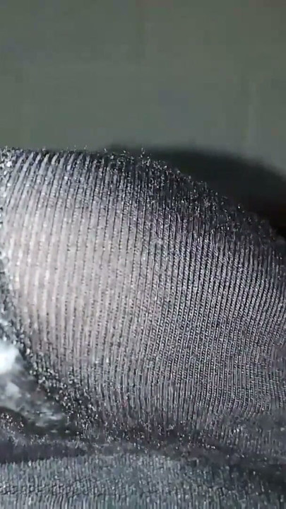 Jerking off my big uncut cock until I cum inside my black underwear and let the cum leak through them - Camilo Brown | Clip 1