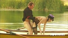 Cytherea gets fucked on river in the canoe