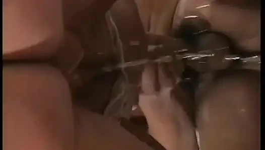 Young guy fills up the pussy on this dildo loving blonde slut doggy style