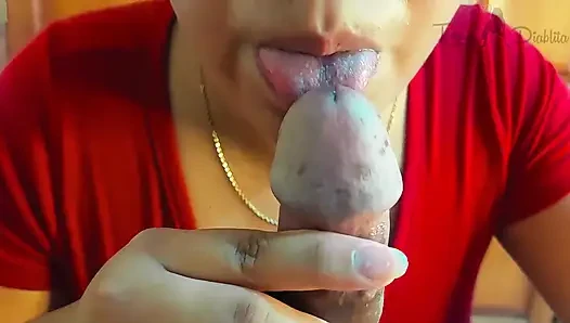 Close-up: I Gave a Special Treatment to His Glans and Frenulum (unexpected Ending)