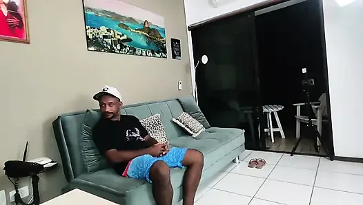 She Got Hot and Ran to the Bathroom. the Moment She Saw the Size of My Dick, That's When I Fucked Her Ass and Came Inside.