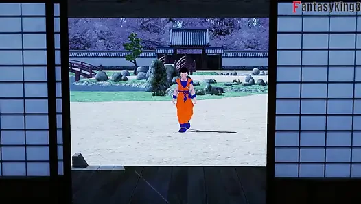 Chichi застряла в раковине и Гохан трахает ее - DragonBall Zex серия