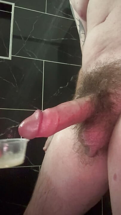 Pre cum in the shower