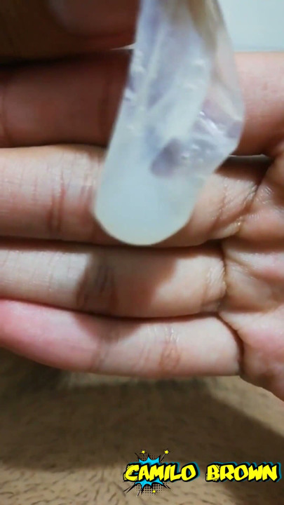 Cum inside a condom, eat the cum and cum a second time - Camilo Brown | Clip 1