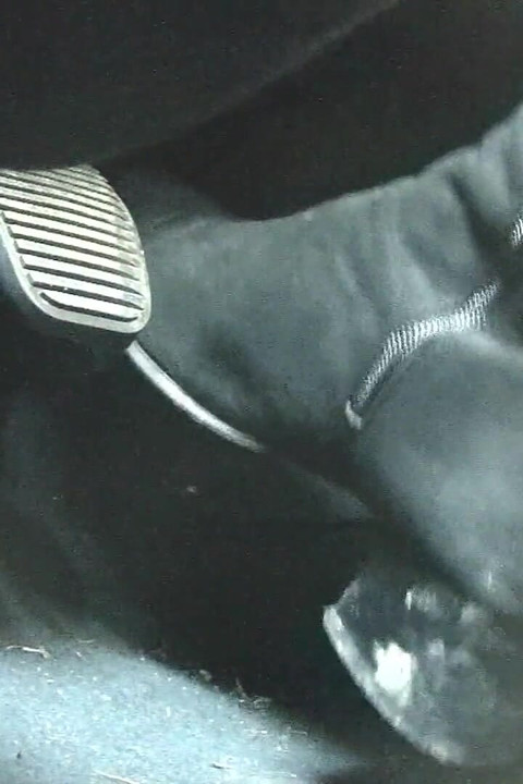 Driving Fast in Black Suede Knee High Boots