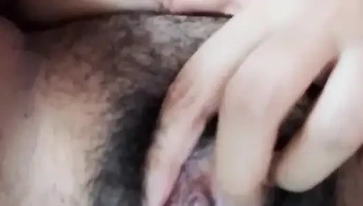 Fingering Hairy Pussy