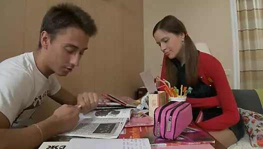 Young Maria Dorsh a slut with brown hair loves to take it in