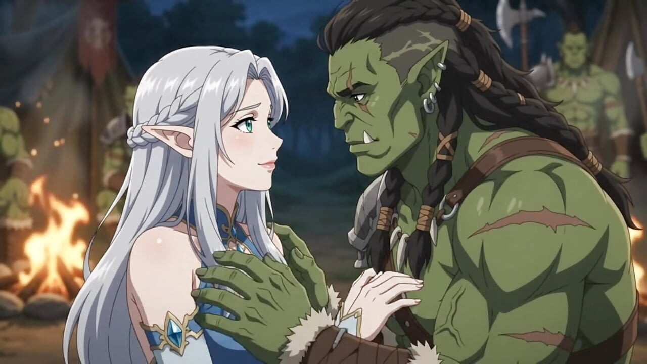 Captured by the Orc Warlord Elf Princess's Forbidden Night