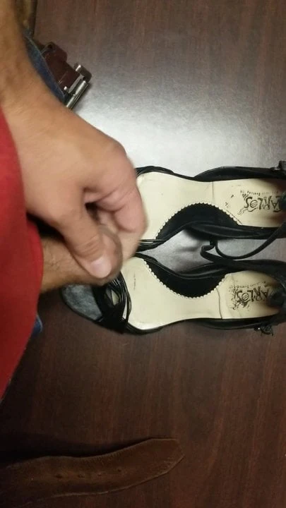 Strappy shoes at work