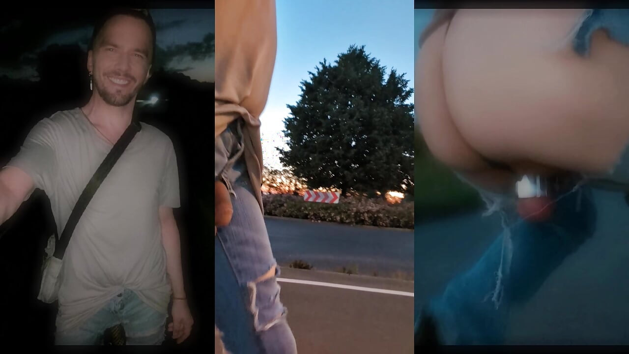 Walking Through the City in Bottomless Jeans
