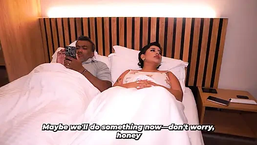 I fuck my stepmom under the covers so her husband doesn't see us!