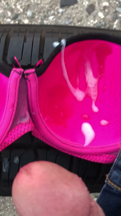 Fucking Victorias Secret Bra on top a Tire | Clip 1