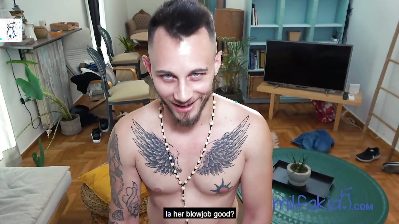 Threesome in Greece: 2 Guys & 1 Hot Babe