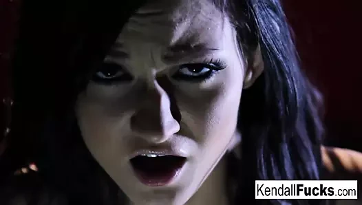 Kendall has way too much fun getting her pussy all wet