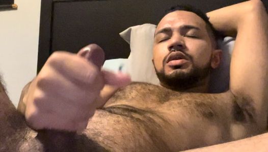 Stroking My Big Dick Before Bed