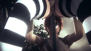 Hentai Uncensored - Kana Cunnilingus in a Jarden