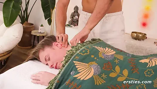 Ersties - Samantha Gets Oiled Up & Massaged by Gus (Ep 1 of 2)
