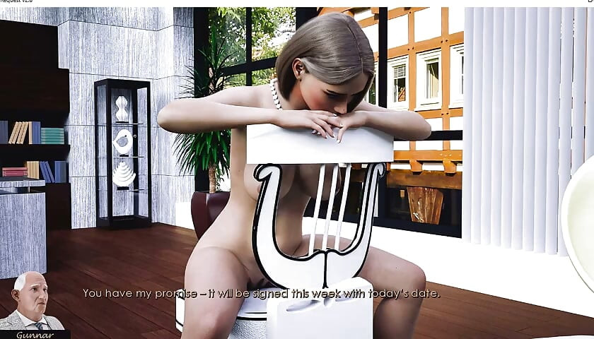 Special Request - Gameplay - Roleplay - No Panties in the Meeting and Sitting Naked in Chair