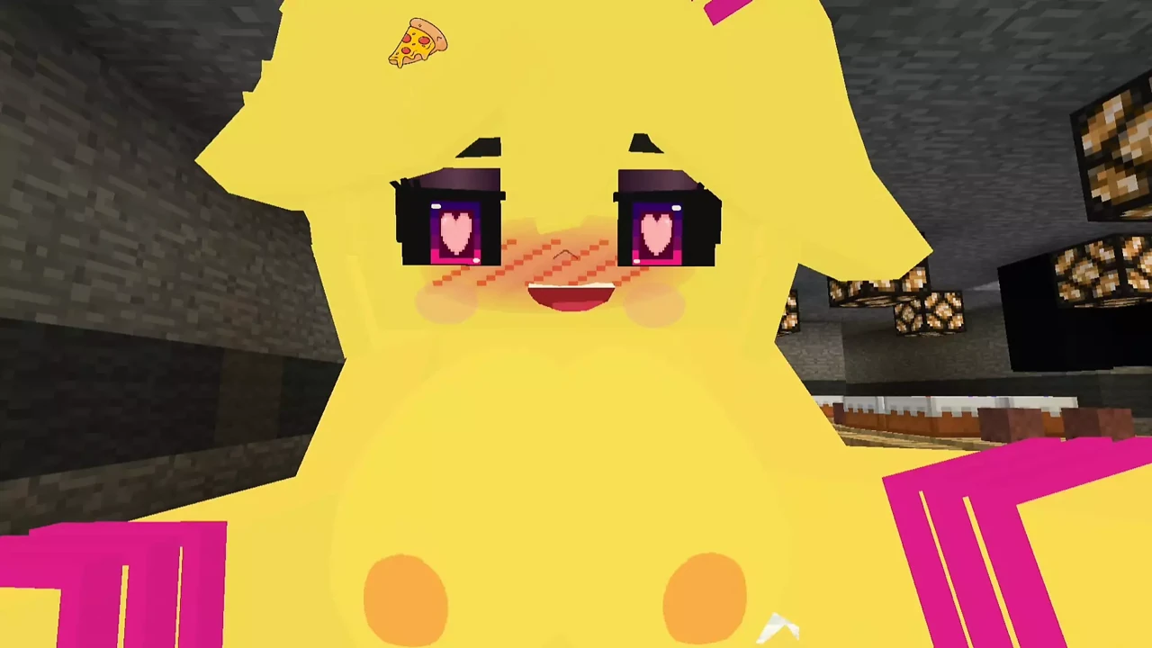 Minecraft Fapcraft: Fazclaire's Nightclub Edition I fuck Chiku, Chica, in the pussy and touch her boobs