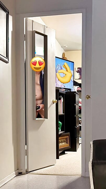 Caught him watching porn using his toy