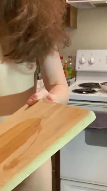 Captivating moment from "Am I Ready For Nuts Yet? Naked in the Kitchen Episode 89"