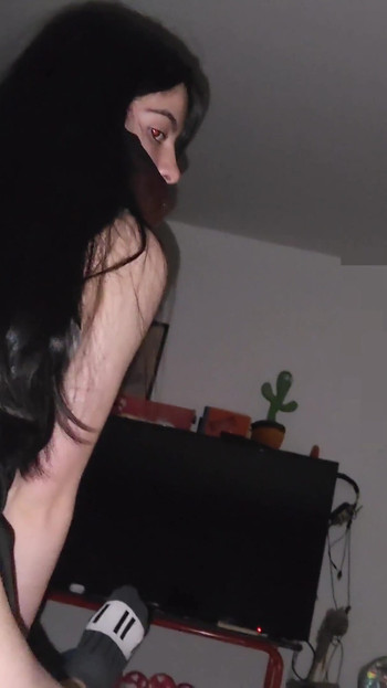 Emotional moment from "Real Amateur! Beautiful and Sexy Woman in Skirt She Nudes Slowly to Ride"