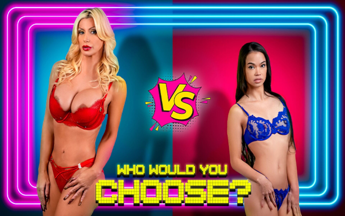 Busty Brittany Andrews and Shy Angelina Moon Go Head to Head for One Lucky Cock