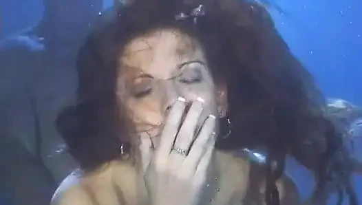 Horny slut takes plunge into the deep end