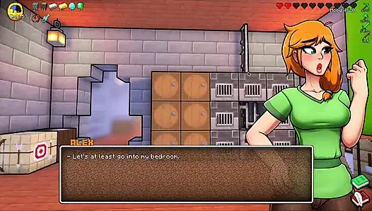 HornyCraft Minecraft-parodie - Alex gibt steve den besten handjob aller zeiten für Emeralds