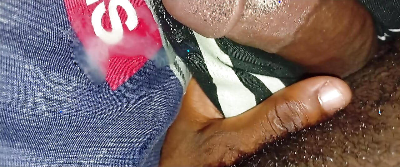 Rubbing sperm on dick to see if it did cause a chemical reaction