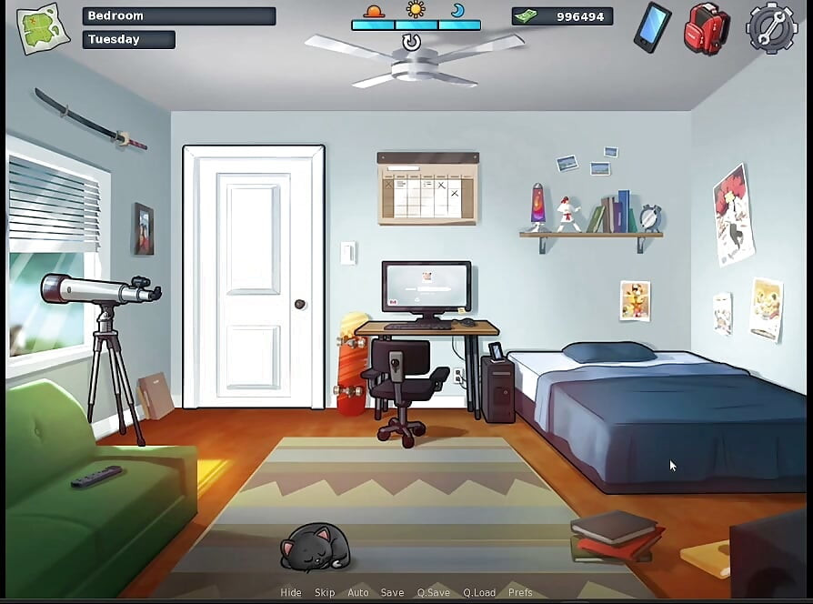 Summertime Saga Gameplay : Intense Massage Scene with the Receptionist.