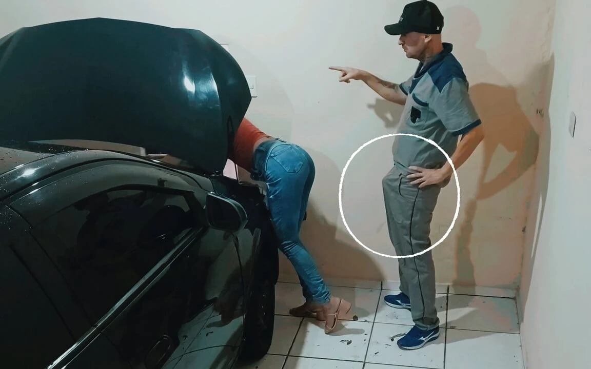 Naughty Mechanic Meets Horny Girl!