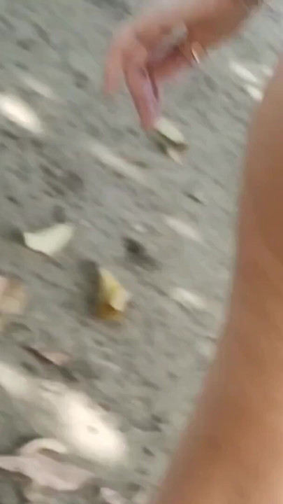 Hot girl showing off in shorts on the street | Clip 3