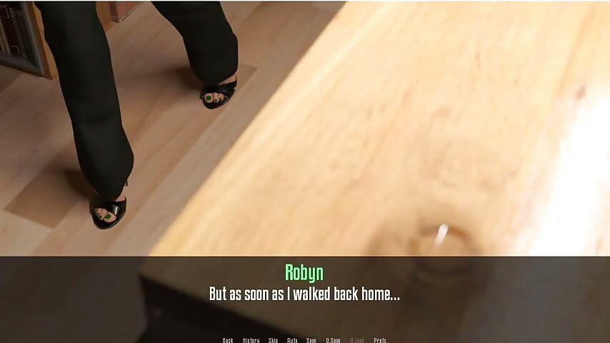 Anita's Internship - Gameplay - Roleplay - Shemale Rubbing on Table to Cum and Slapping Balls with Dildo