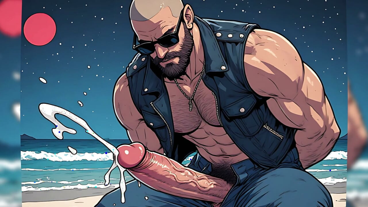 Hot Biker Men Cocks Out (ai)