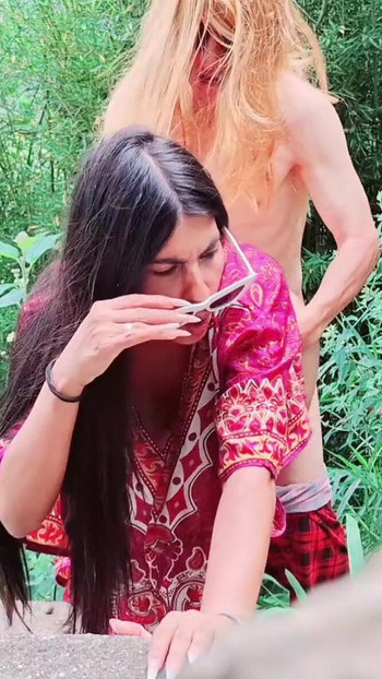 Iconic moment from "The old perverted hippie musician fucks his busty and big-assed peasant stepmother"