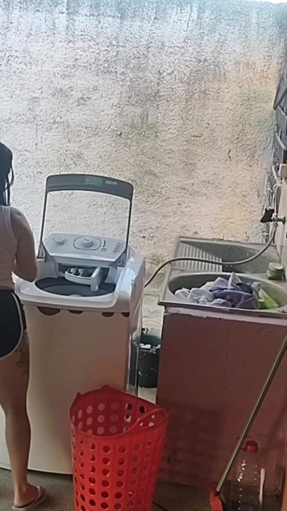 Key moment from "wife left and the maid couldn't resist my erect dick"