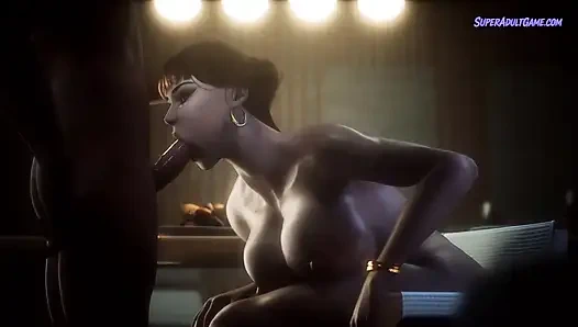 Ibu tiriku yang super sange - dia nggak bakal ngebiarkan aku ngentot pantat bahenolnya - realistis 3d