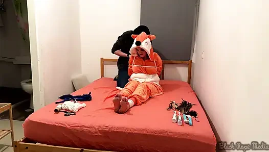 Miriam Bound and Tickled in Onesie