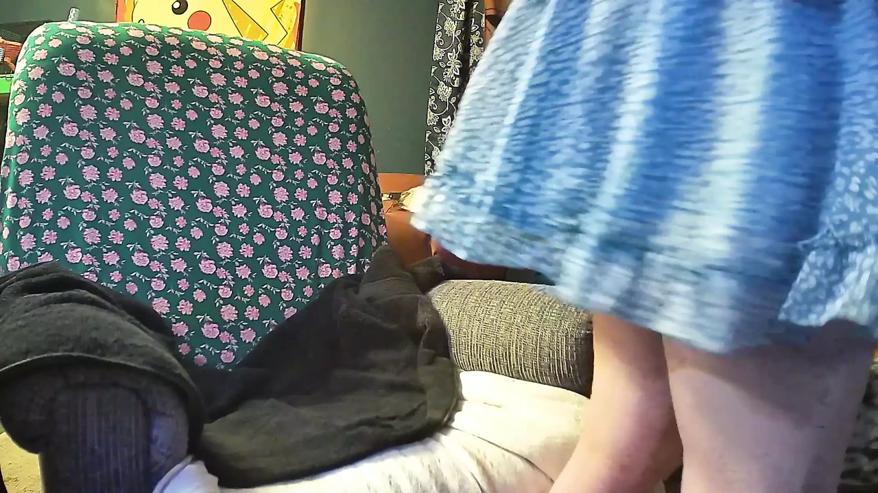 trap in dress dildo fuck